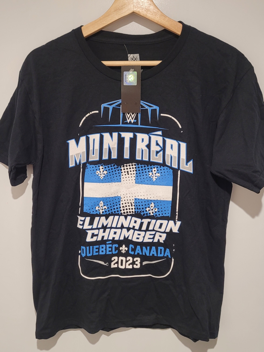 WWE Montreal Elimination Chamber 2023 Black Graphic T-Shirt